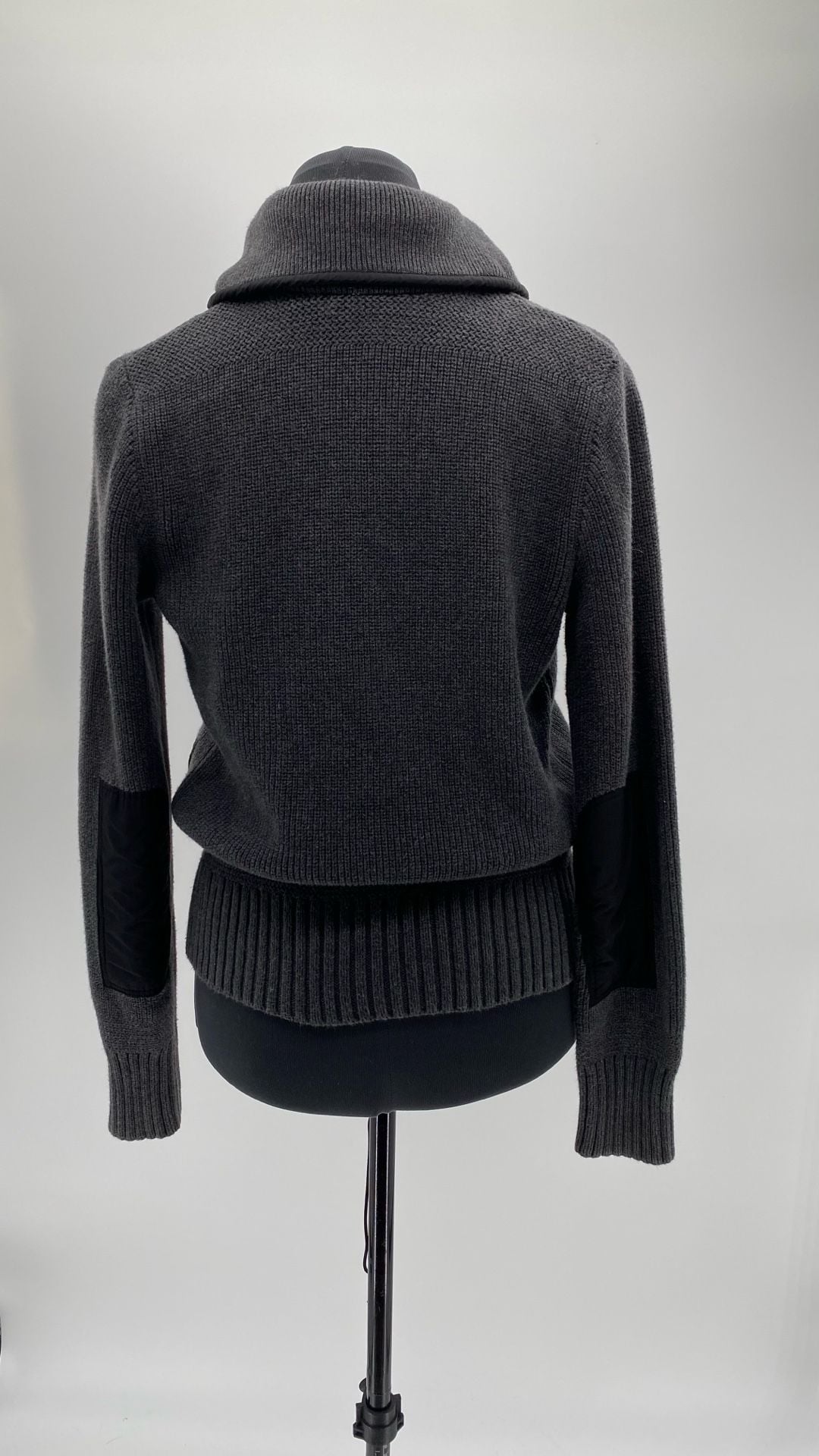 Ralph Lauren Ribbed Wool Blend Shawl Collar Cardigan with Nylon Pocket Detail 5