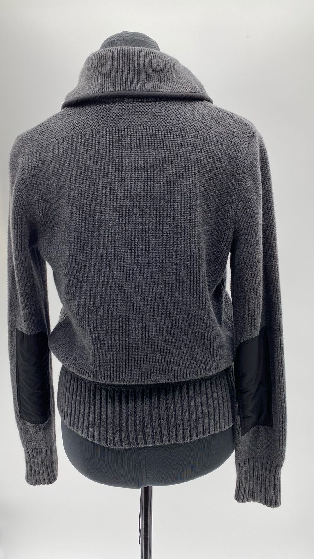 Ralph Lauren Ribbed Wool Blend Shawl Collar Cardigan with Nylon Pocket Detail 6