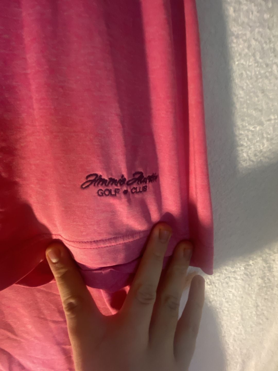 FootJoy Jimmie Austin Golf Club Pink Short Sleeve Performance Polo Shirt 6