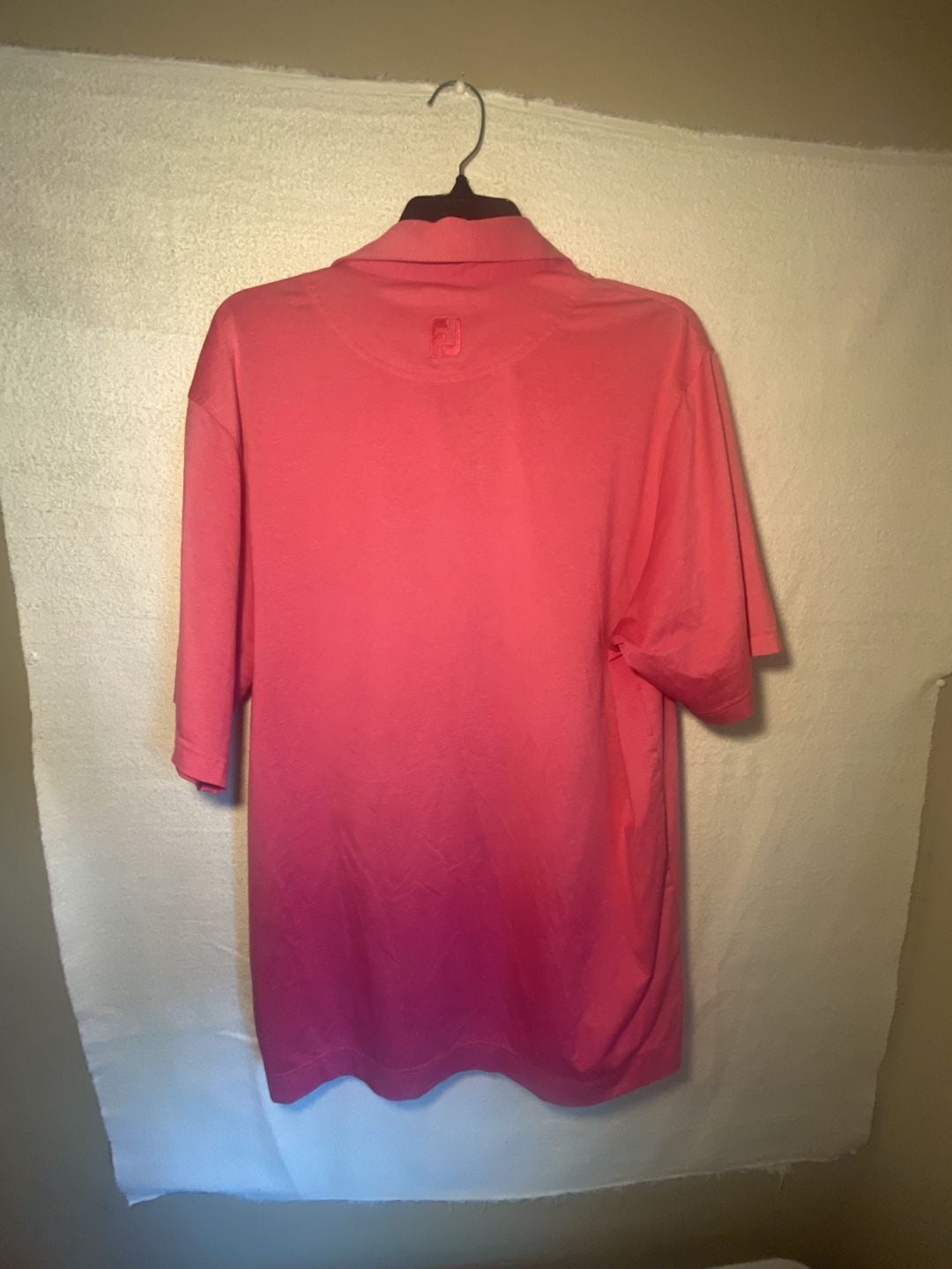 FootJoy Jimmie Austin Golf Club Pink Short Sleeve Performance Polo Shirt 9
