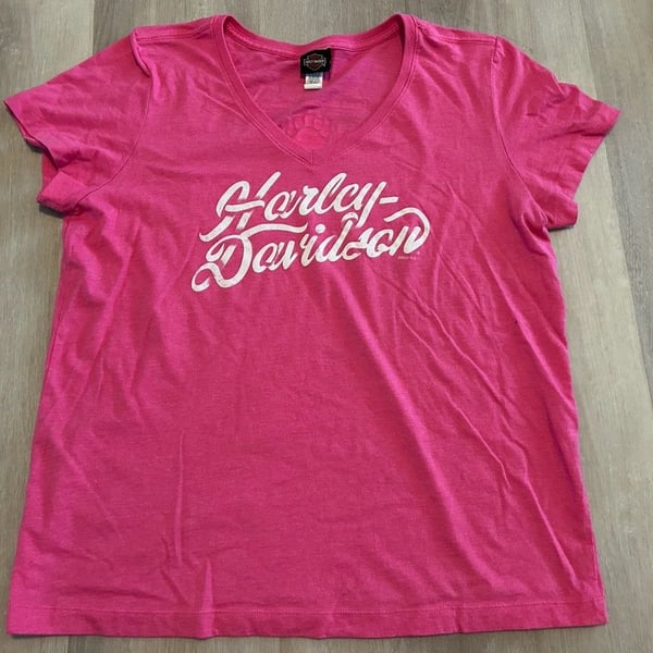 Harley-Davidson Black Bear Harley-Davidson Wytheville Virginia Graphic V-Neck T-Shirt