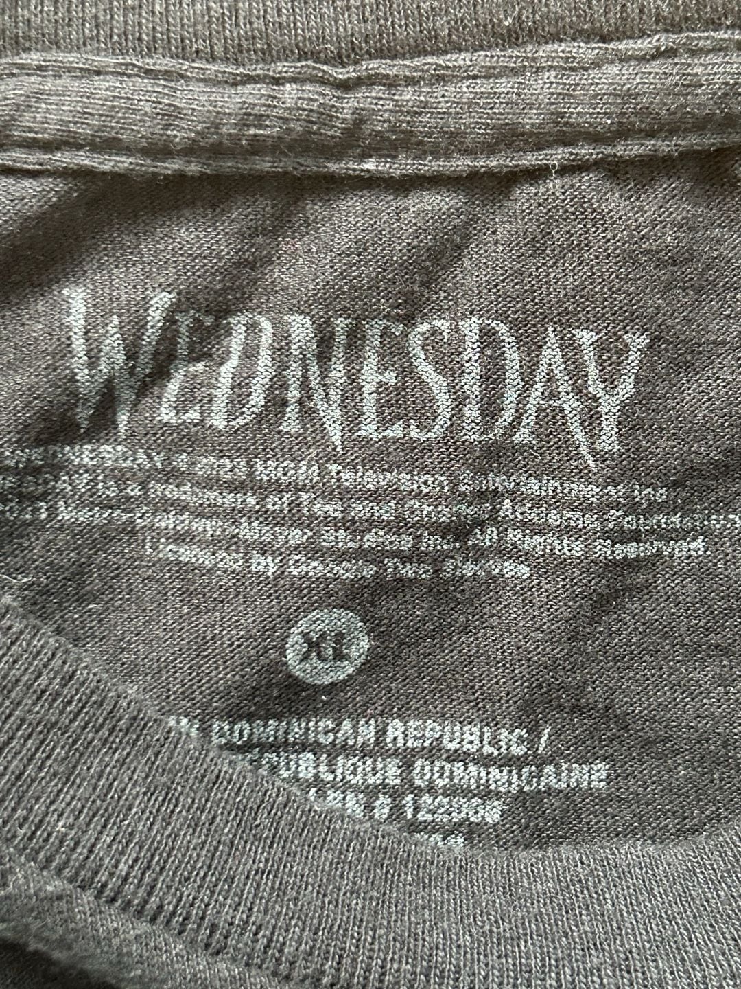 Wednesday Netflix Series Blackest Heart Graphic T-Shirt XL 5