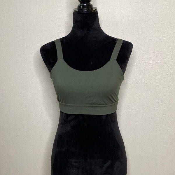 ADAY Lighten Up Sports Bra Moss Green