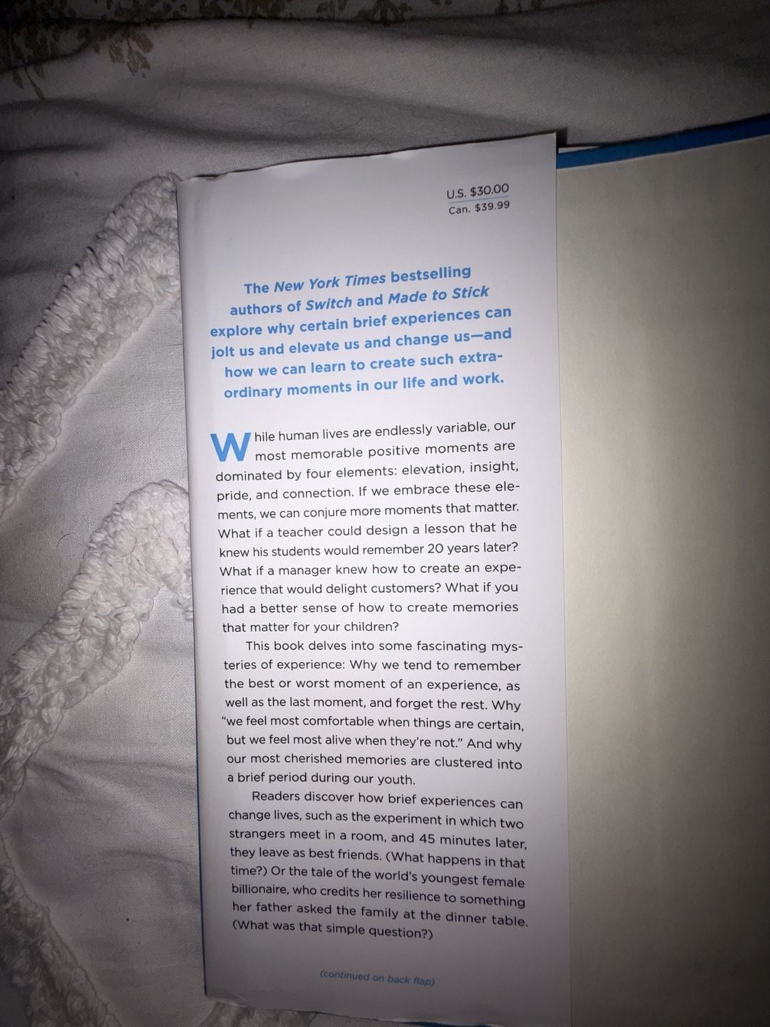 The Power of Moments by Chip Heath and Dan Heath 3