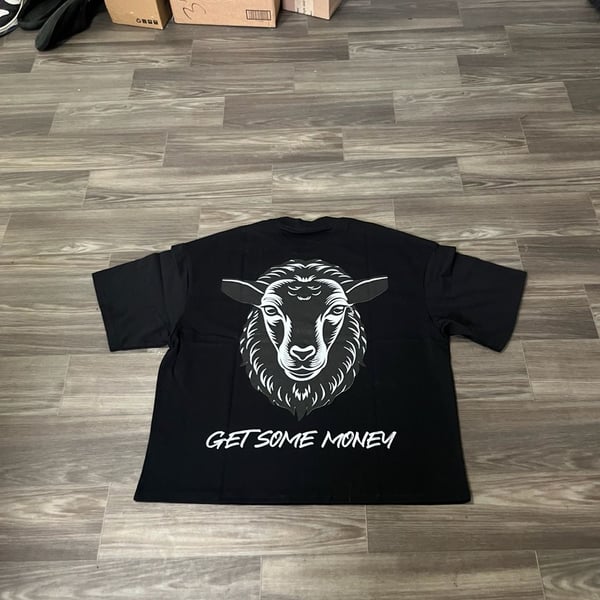 GTB Get Some Money Sheep Graphic Oversized T-Shirt