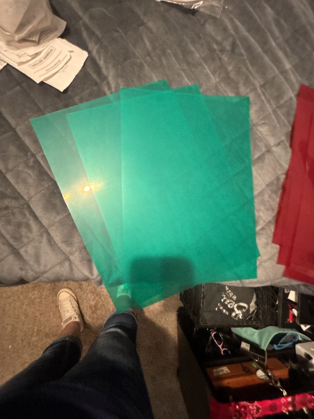 Christmas Gel Light Filter Sheets 6-Piece Set 11.7 x 8.5 Inches 1