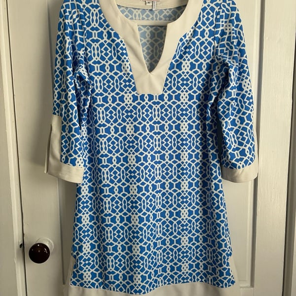 Jude Connally Geo Print Tunic Dress - Small