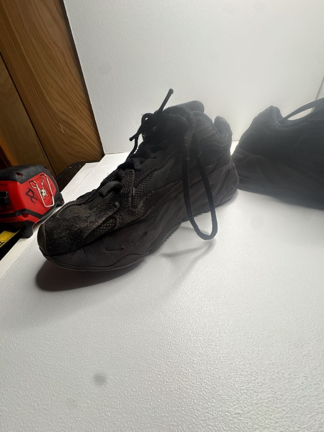 Adidas Yeezy Boost 700 V2 Triple Black Vanta Sneakers(Needs good Cleaning ) 19