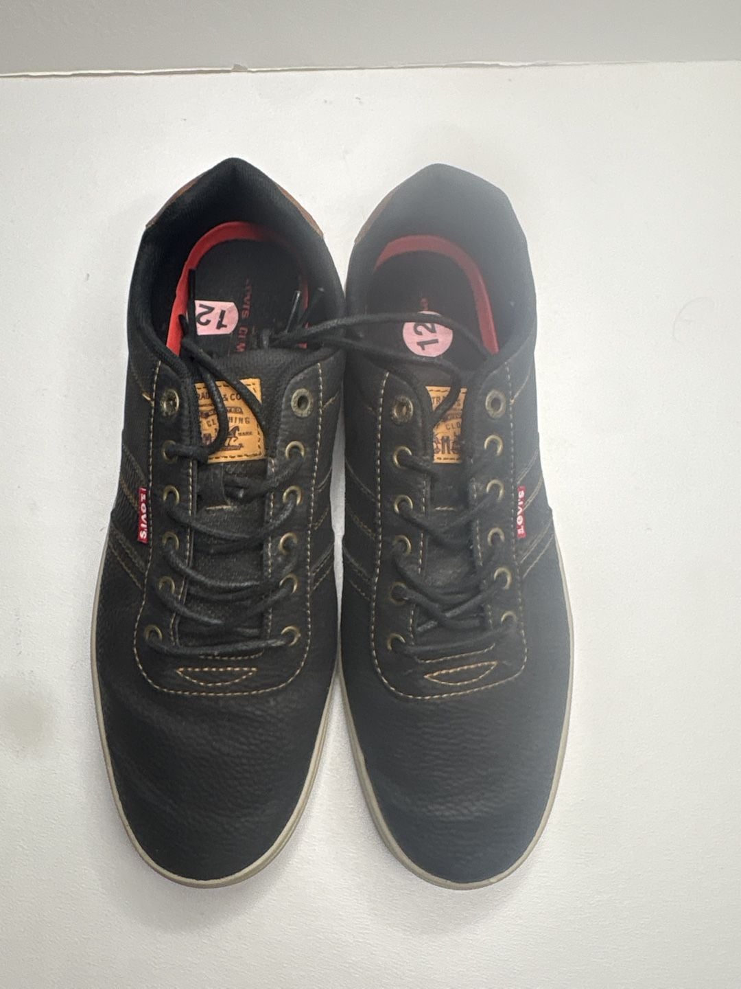 Levi's Jason-WX Low Top Casual Sneakers in Black/Tan 17