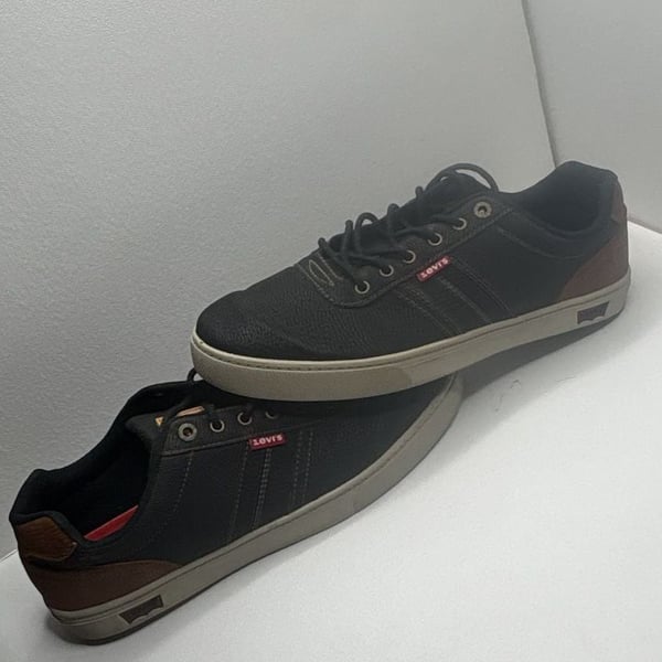 Levi's Jason-WX Low Top Casual Sneakers in Black/Tan