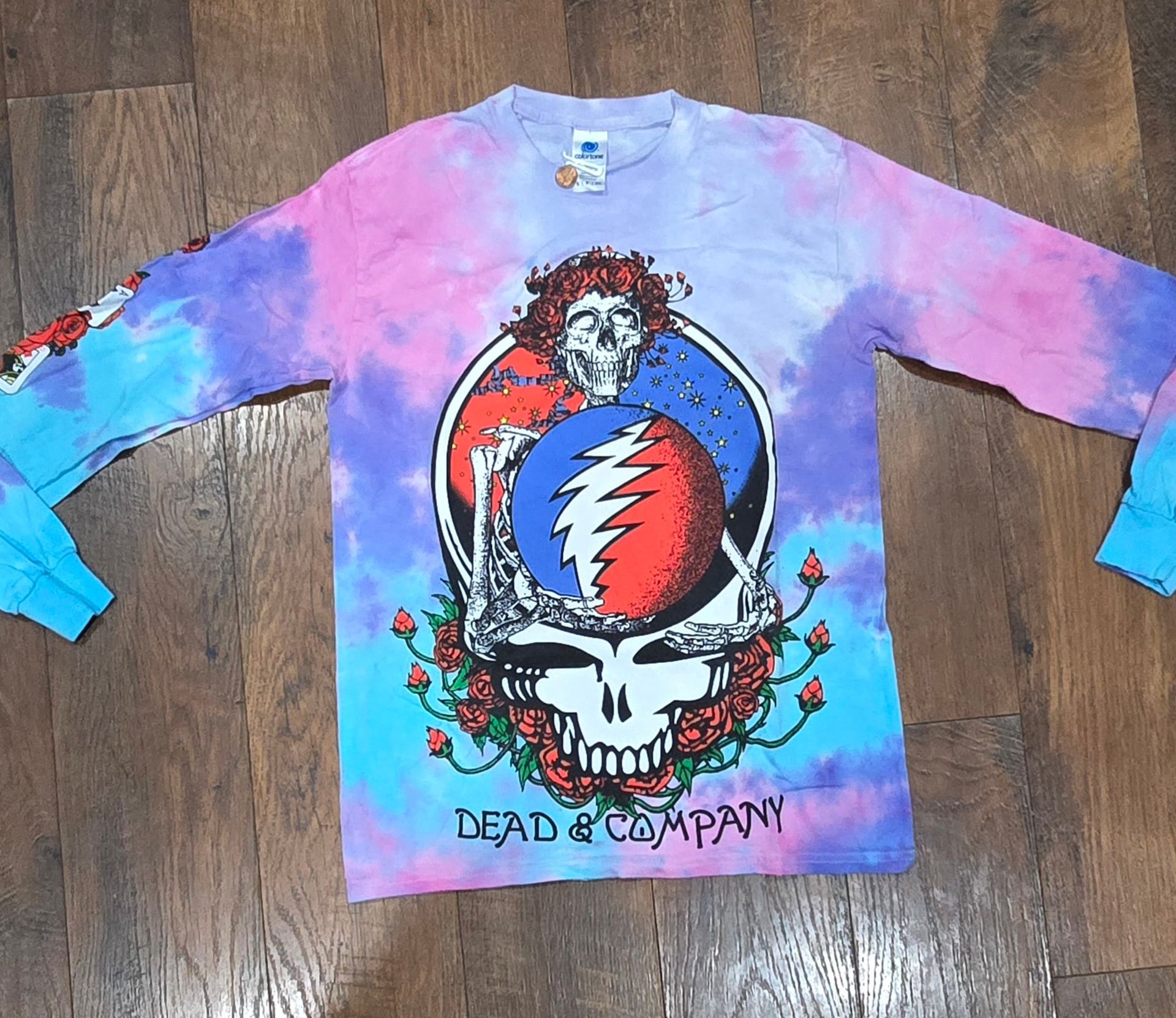 Dead & Company Long Sleeve Tie-Dye Concert Tour T-Shirt 2