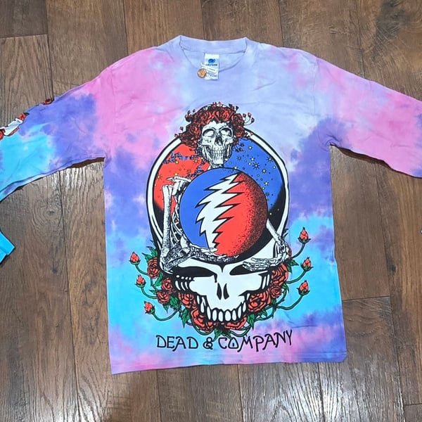 Dead & Company Long Sleeve Tie-Dye Concert Tour T-Shirt