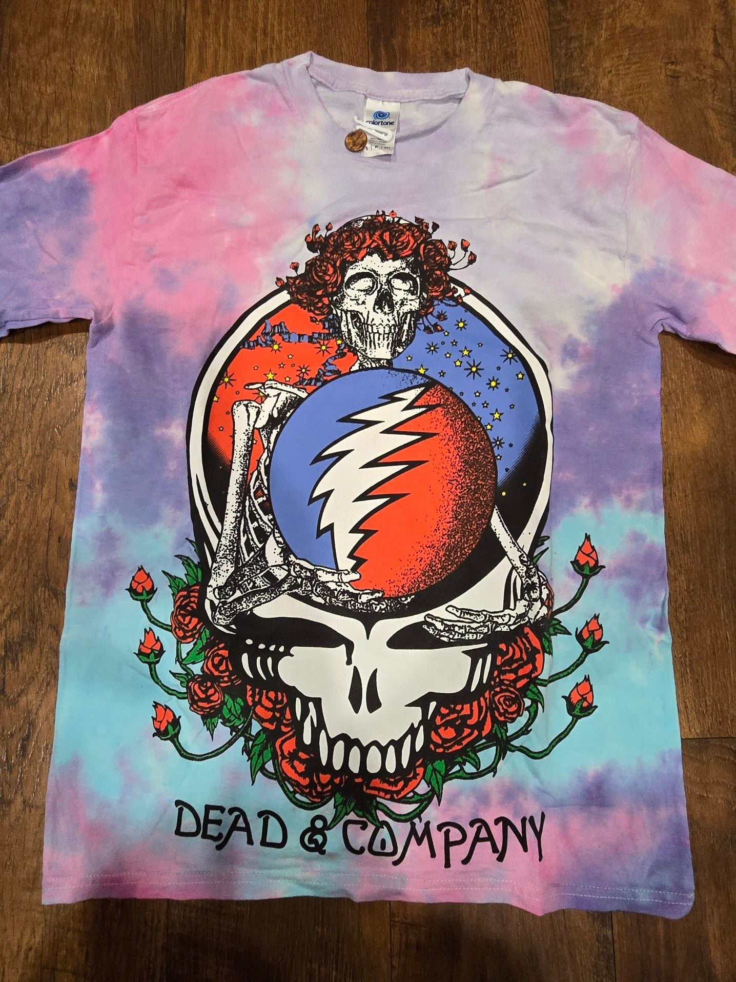 Dead & Company Long Sleeve Tie-Dye Concert Tour T-Shirt 3