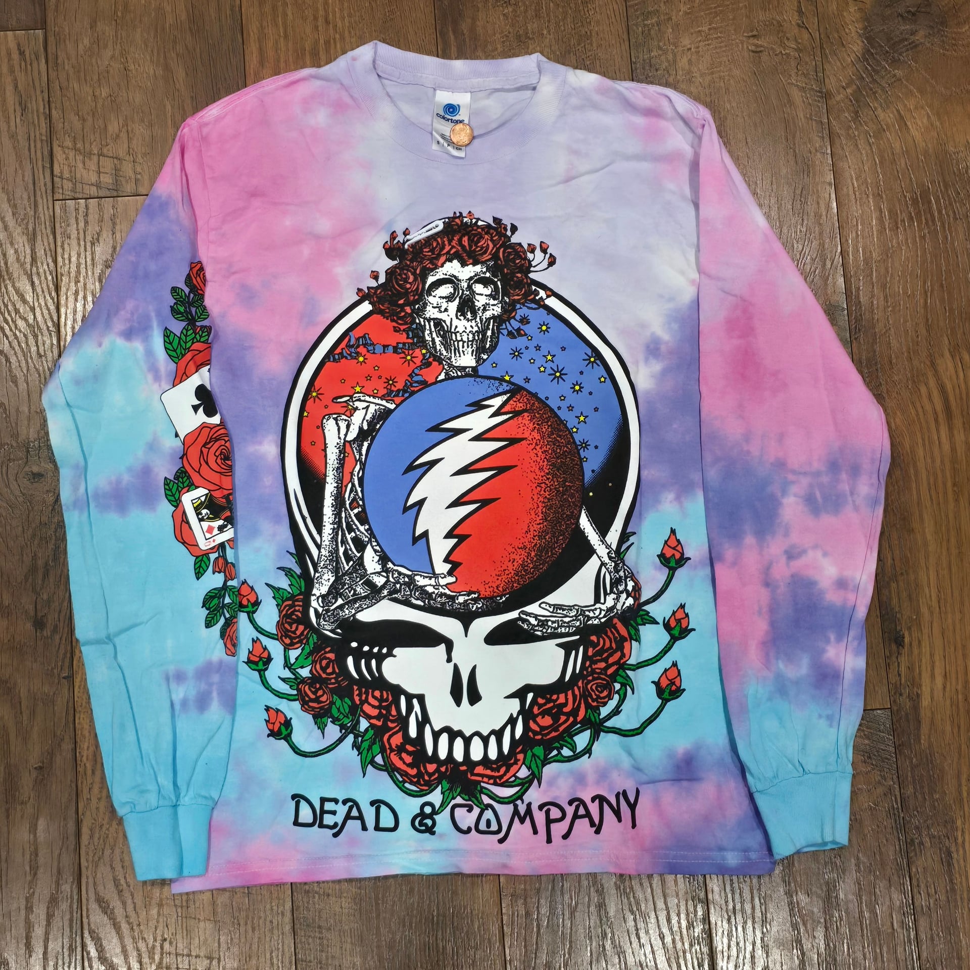 Dead & Company Long Sleeve Tie-Dye Concert Tour T-Shirt 6