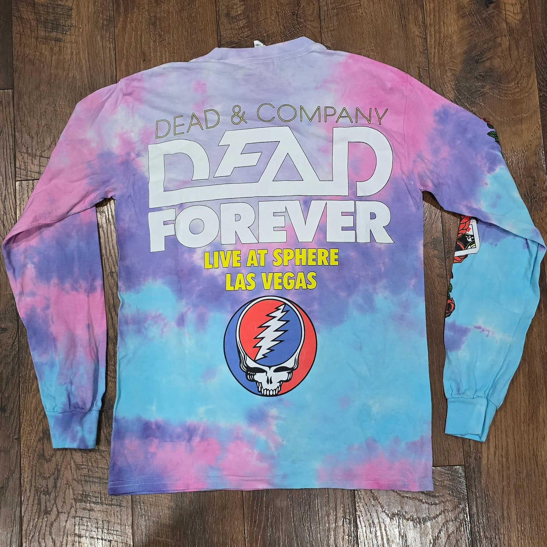 Dead & Company Long Sleeve Tie-Dye Concert Tour T-Shirt 9