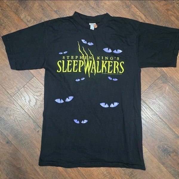 Vintage 1992 Stephen King's Sleepwalkers Horror Movie Promo T-Shirt