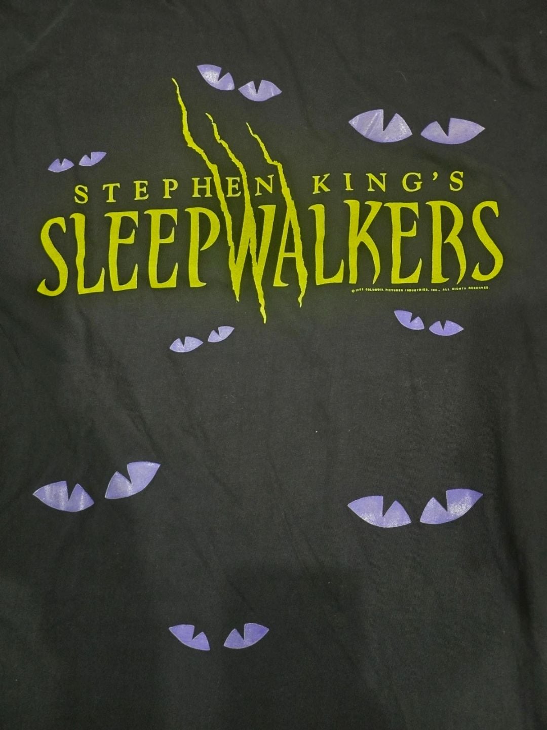 Vintage 1992 Stephen King's Sleepwalkers Horror Movie Promo T-Shirt 3