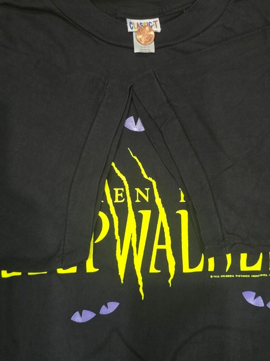 Vintage 1992 Stephen King's Sleepwalkers Horror Movie Promo T-Shirt 5
