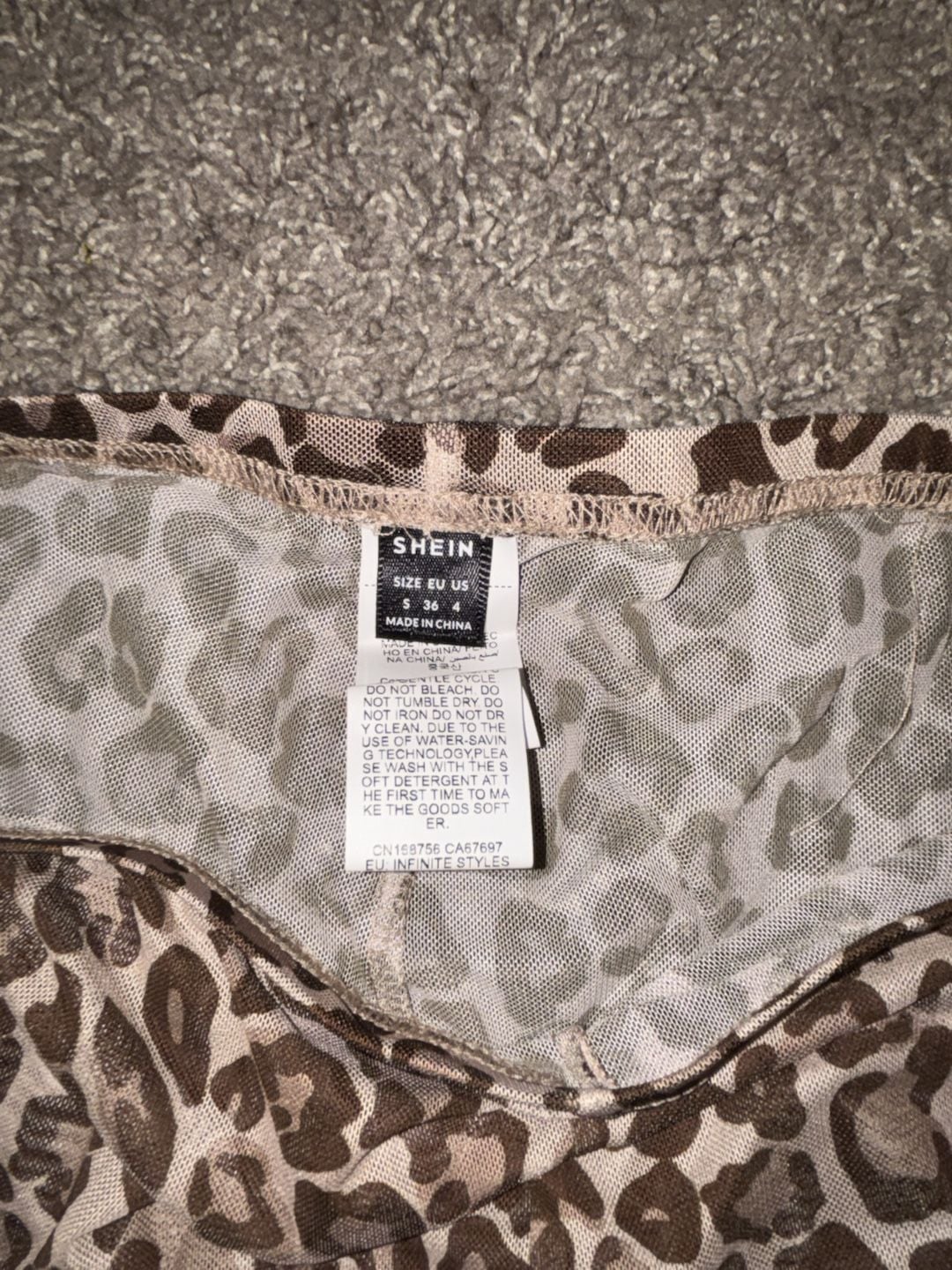 SHEIN sheer Women's Leopard Print High Waisted Stretch Leggings 3