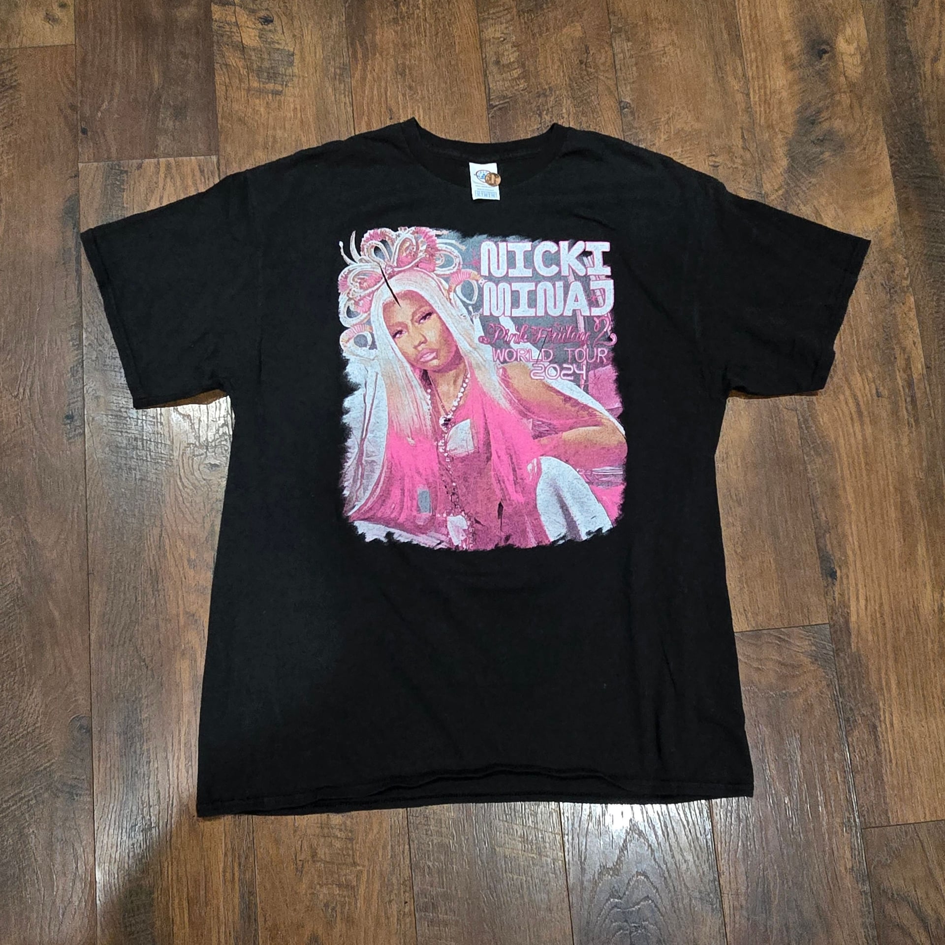 Nicki Minaj Pink Friday 2 World Tour 2024 Black Graphic T-Shirt 1