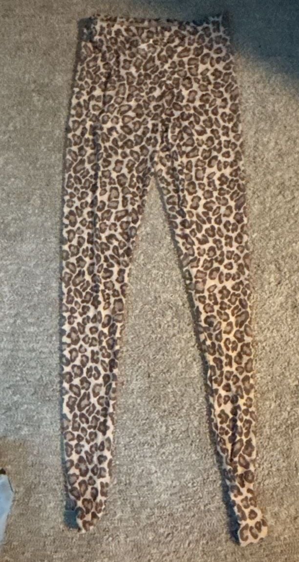 SHEIN sheer Women's Leopard Print High Waisted Stretch Leggings 1