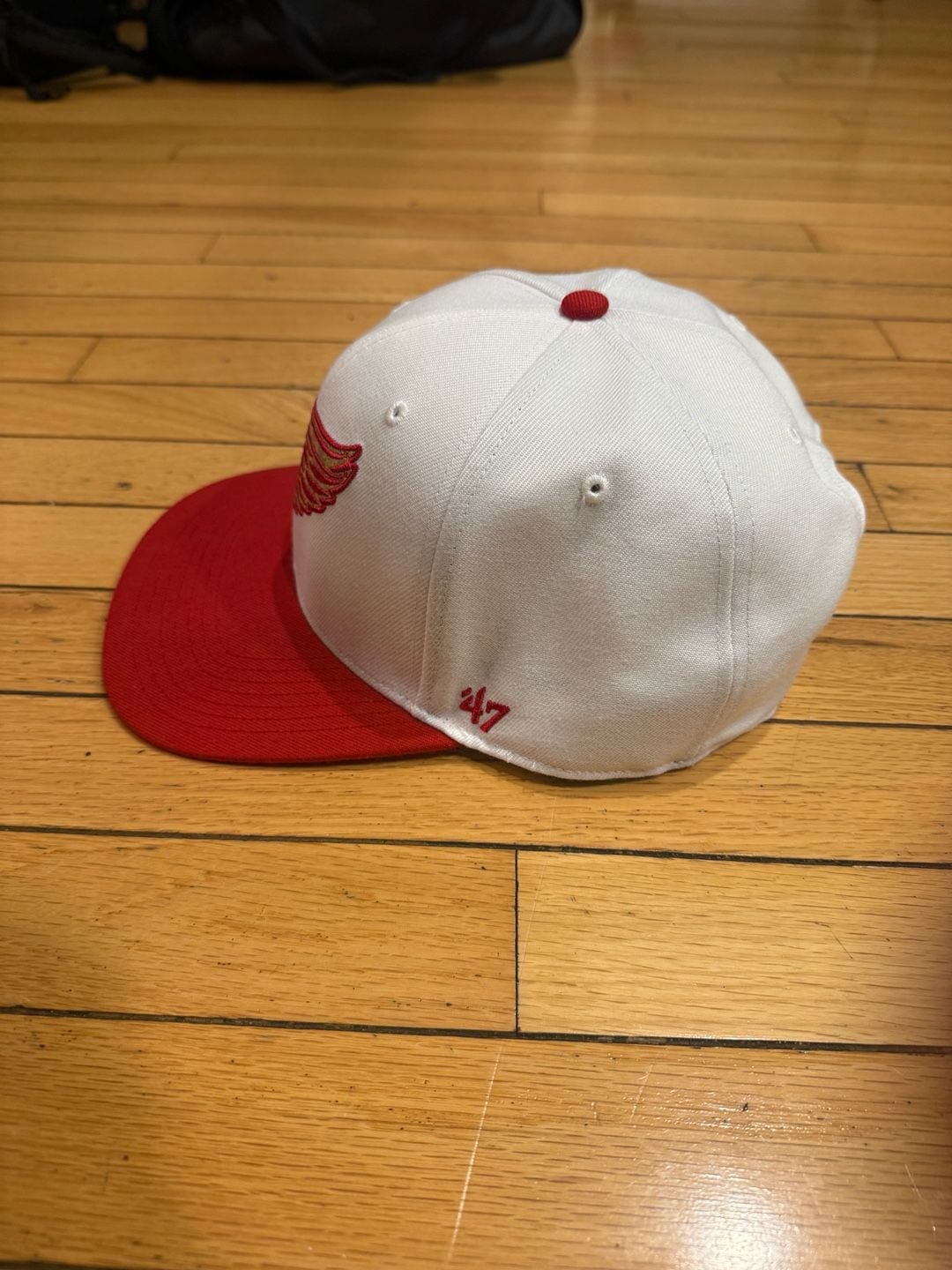 47 Brand Detroit Red Wings NHL Cork Brim Snapback Hat 4