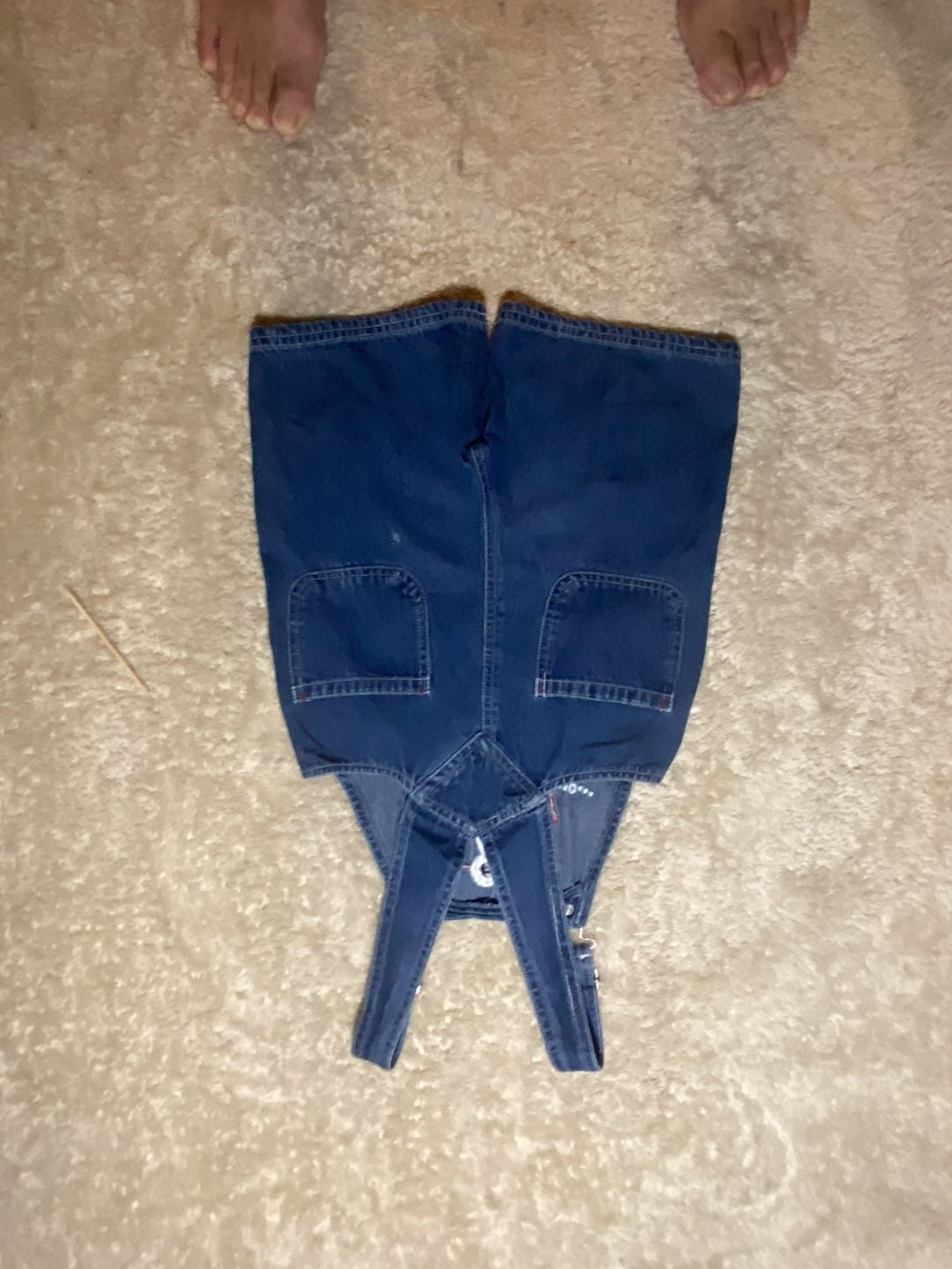 Vintage Sesame Street Elmo and Cookie Monster Denim Shortalls 4T 8