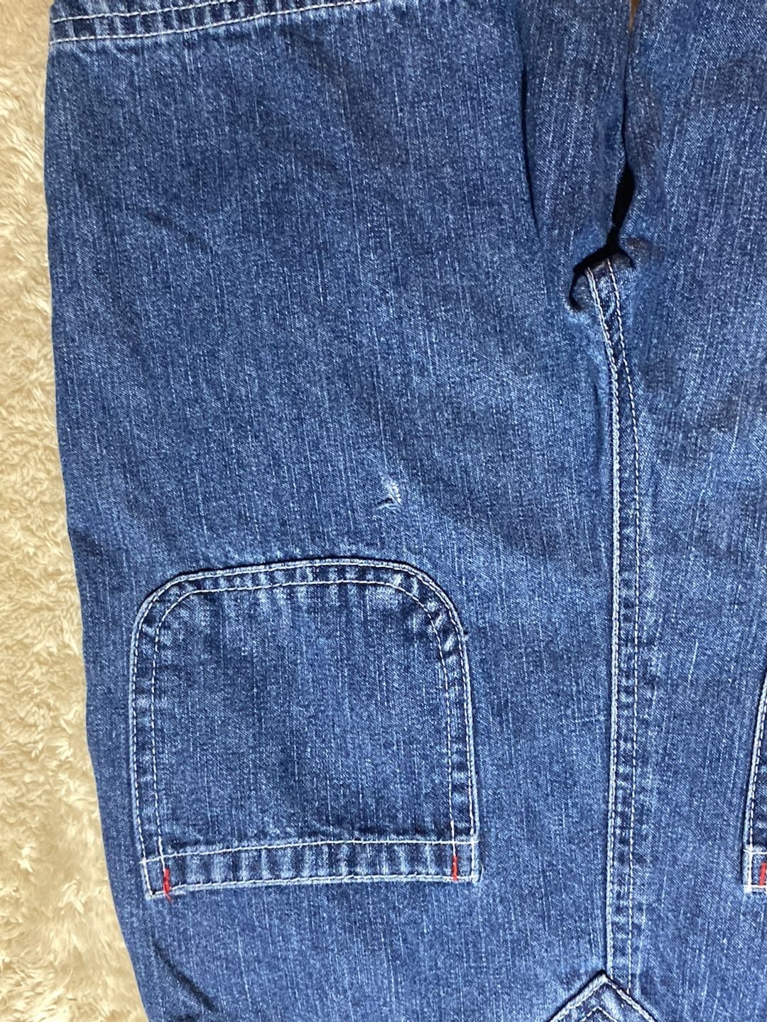 Vintage Sesame Street Elmo and Cookie Monster Denim Shortalls 4T 9
