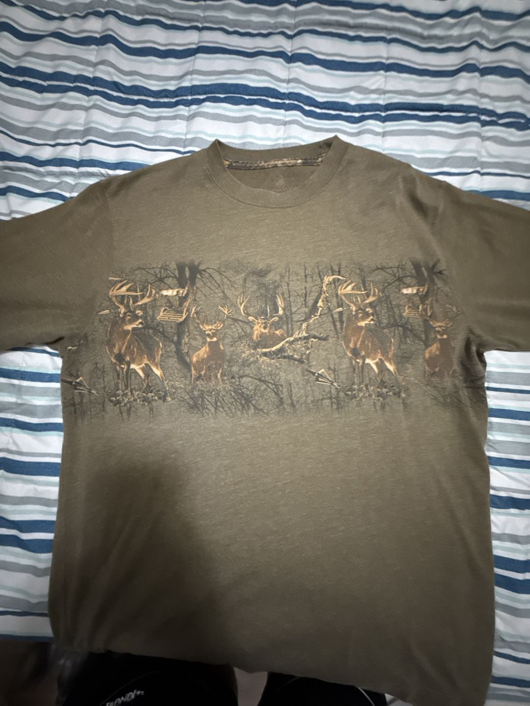 Legendary Whitetails Olive Green Hunting Deer Graphic T-Shirt 2