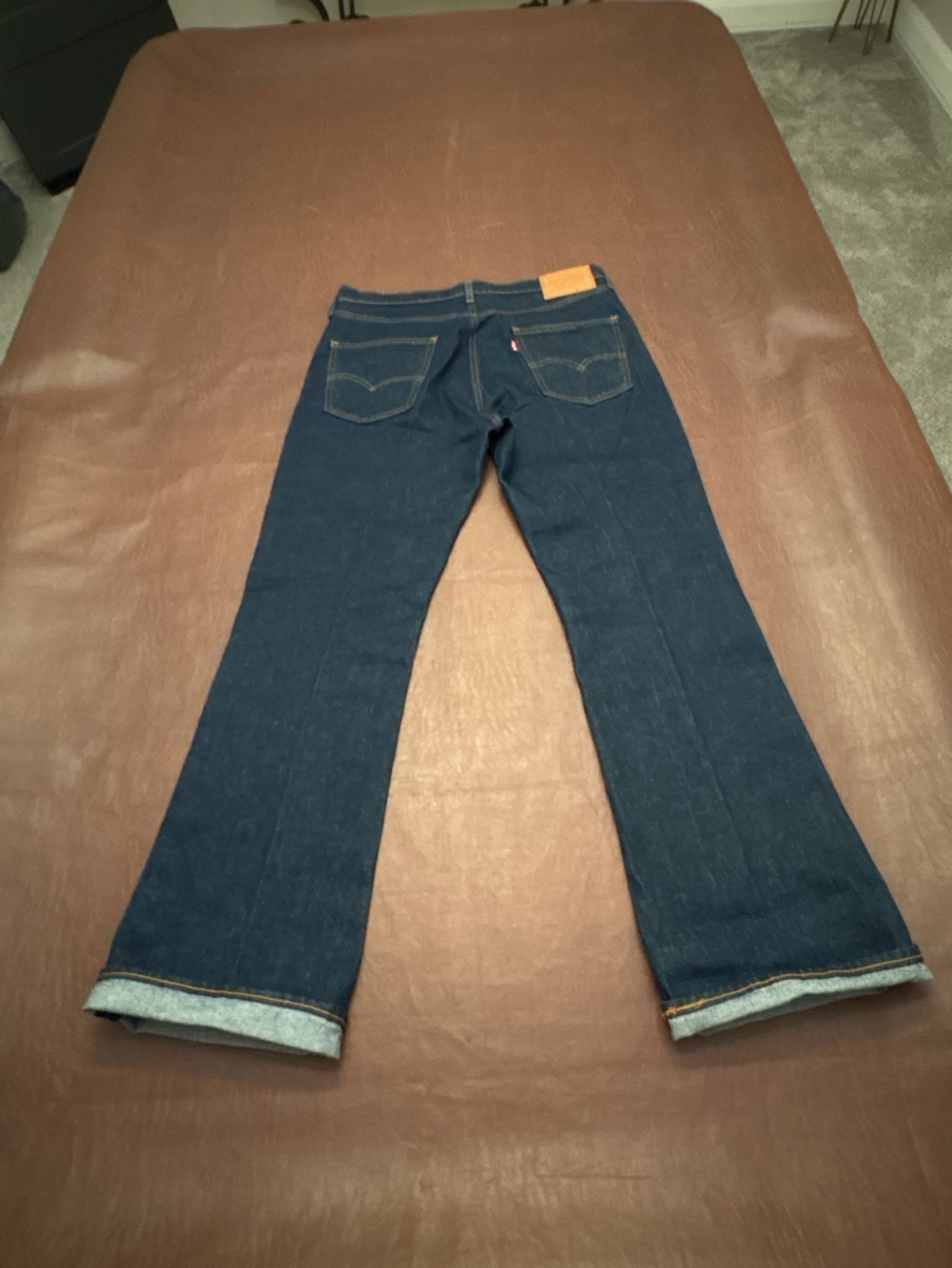 Levi's Premium Dark Wash Bootcut Denim Jeans 7