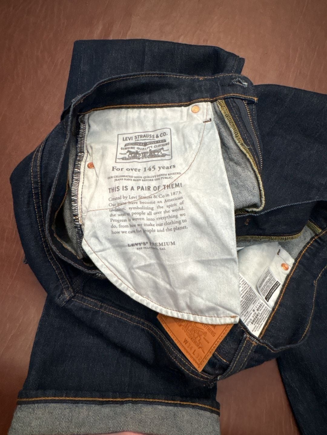 Levi's Premium Dark Wash Bootcut Denim Jeans 8