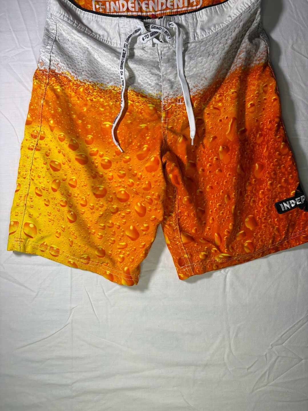 Independent 'Built to Grind' Beer Print Board Shorts 4