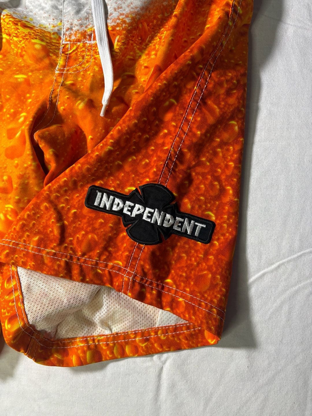 Independent 'Built to Grind' Beer Print Board Shorts 5
