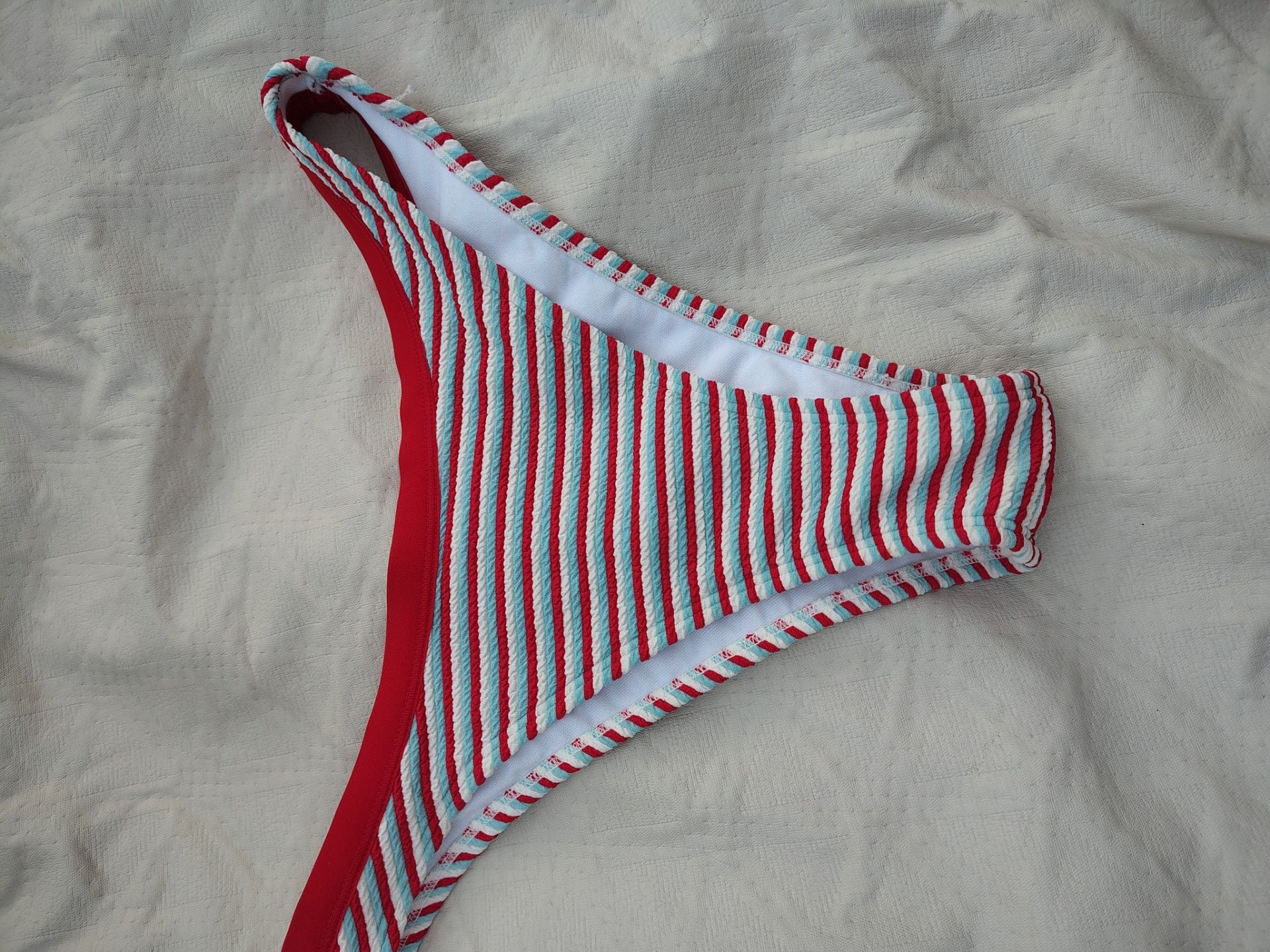 Wild Fable Women's Striped Bikini Bottom Size S 1