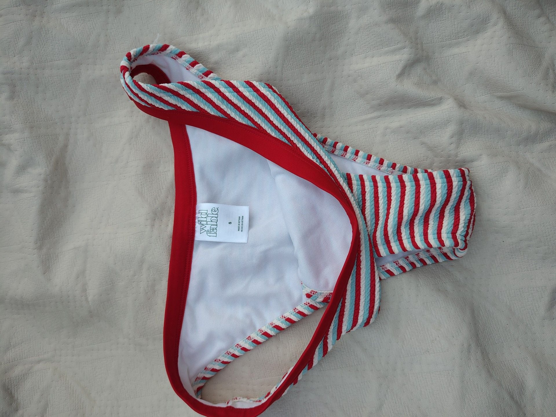 Wild Fable Women's Striped Bikini Bottom Size S 2