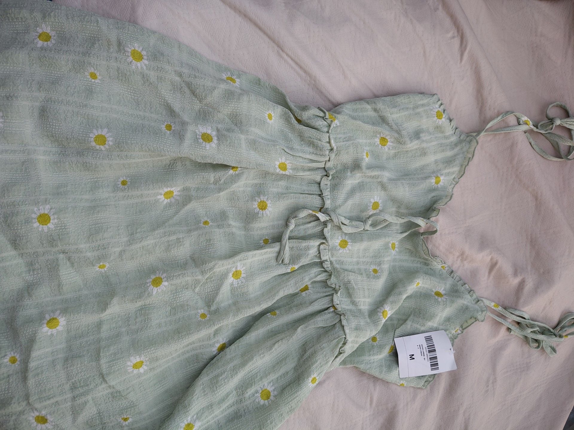 Forever 21 Daisy Print Spaghetti Strap Mini Dress 1