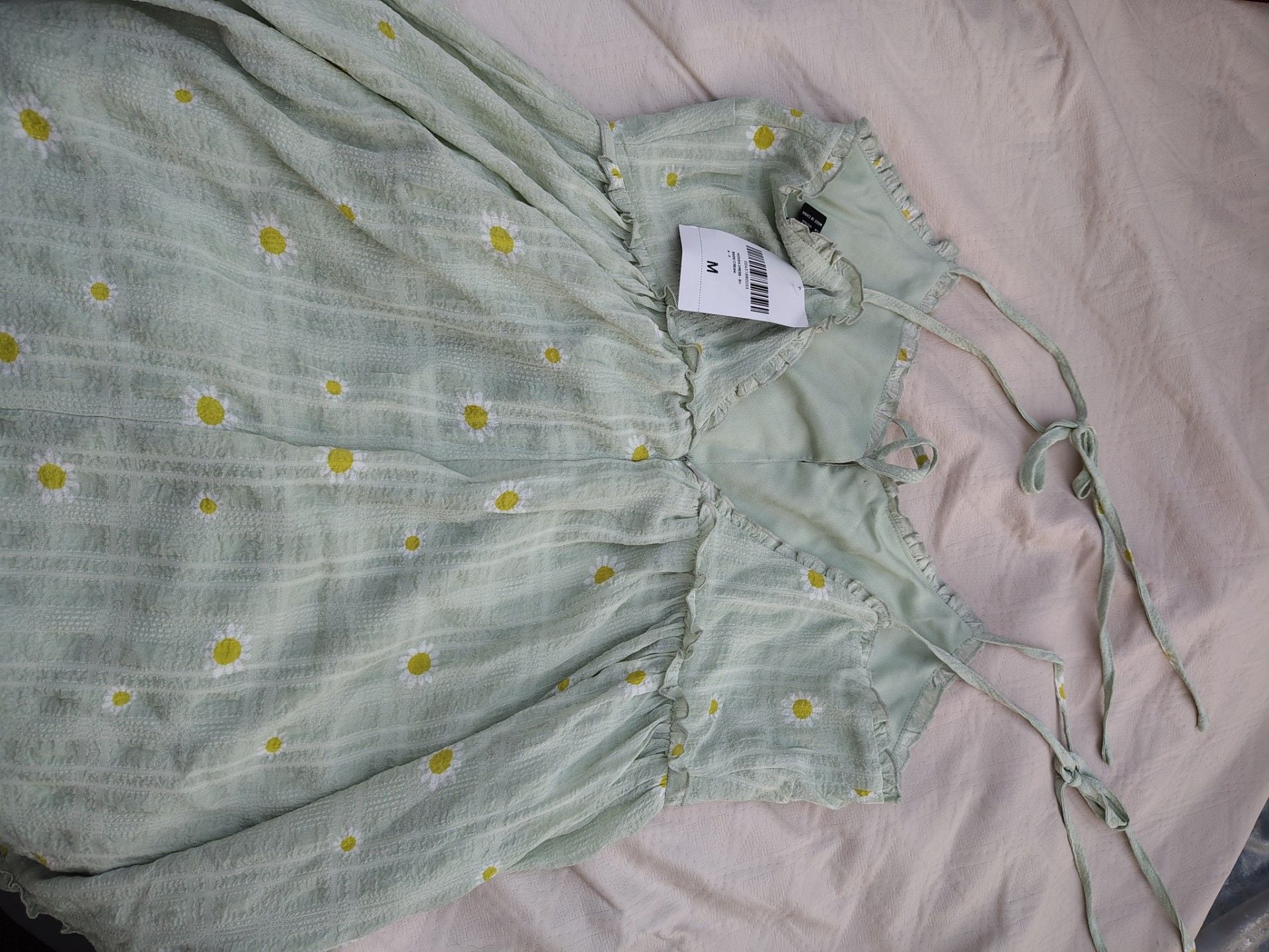 Forever 21 Daisy Print Spaghetti Strap Mini Dress 3