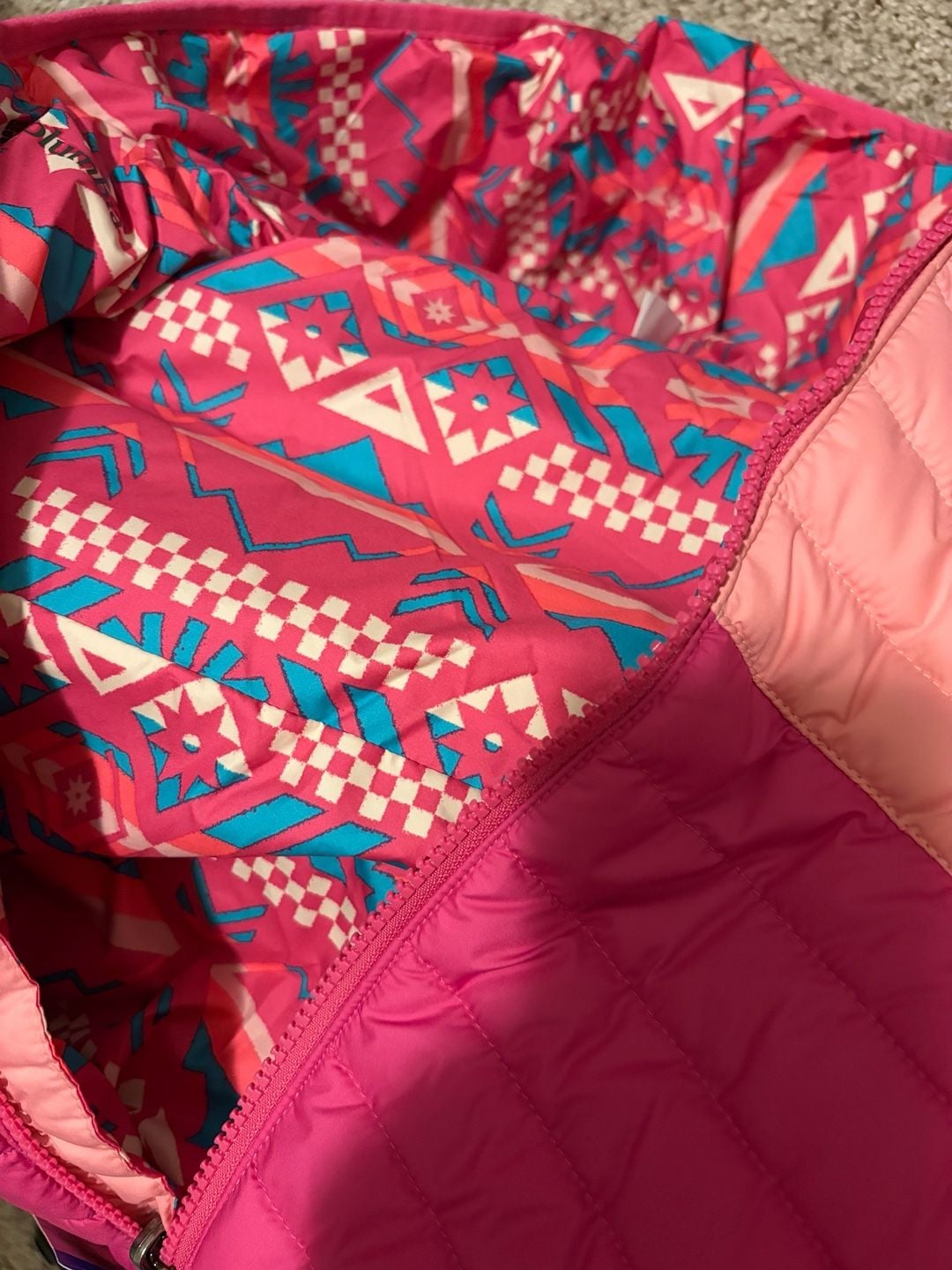Columbia Powder Lite Reversible Bunting, Pink, Size 12-18 Months 3