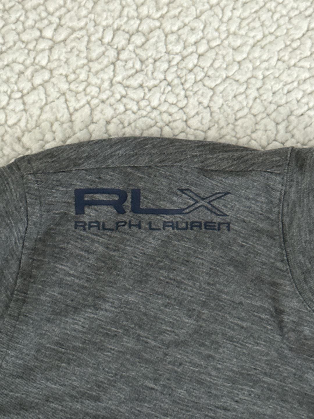 RLX Ralph Lauren Men's Gray Long Sleeve Performance Henley Shirt 6
