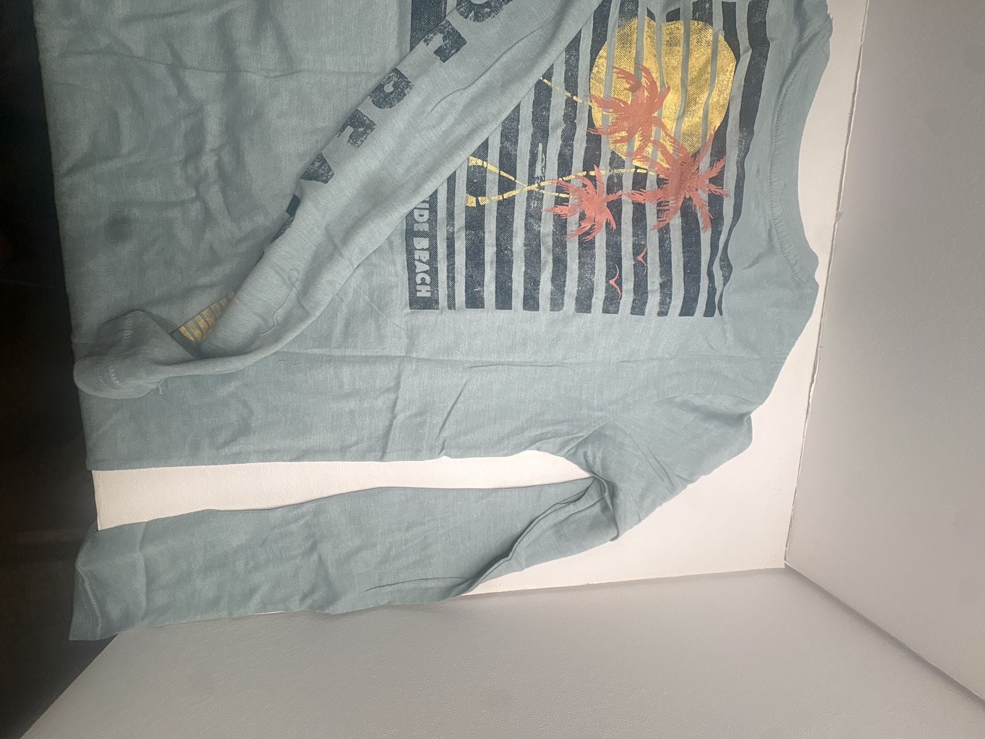 TrunksSurf & SwimCo.Women's LongSleeveCotton Tee Seaside Beach Graphic Blue Moss 8