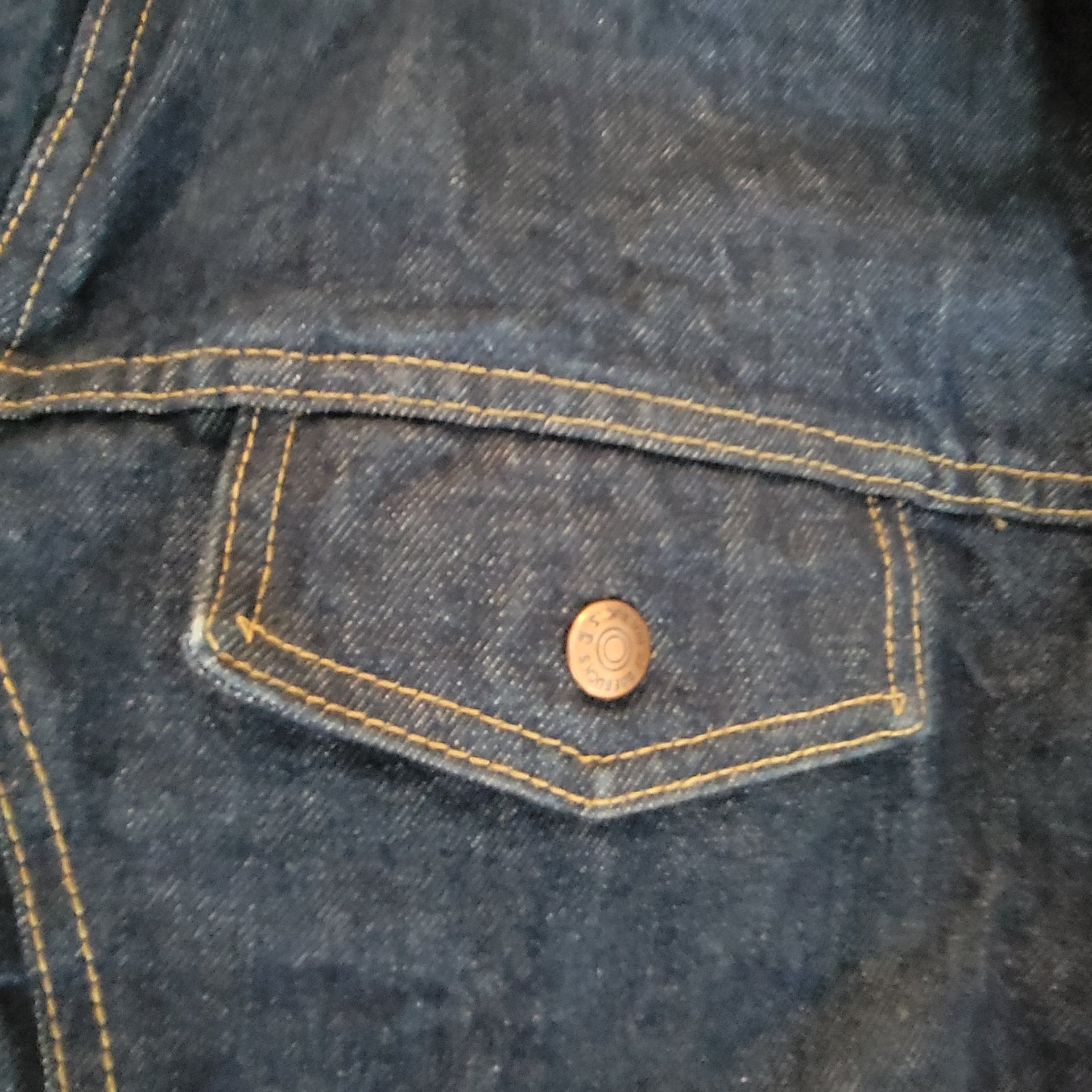 Vintage Roebucks Sears Western Wear Sherpa Lined Denim Jacket 9