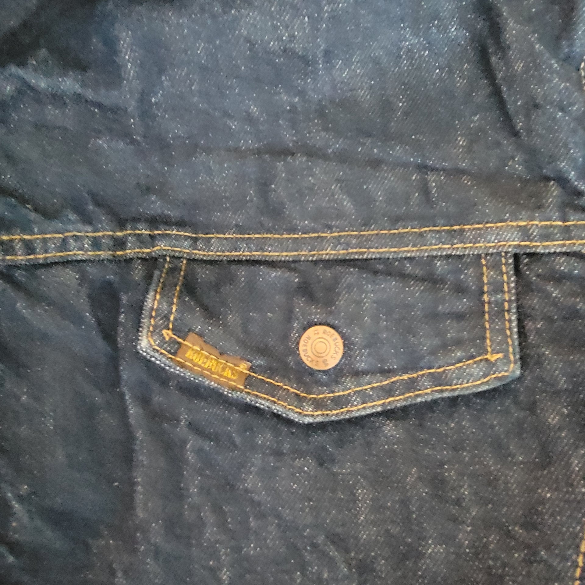 Vintage Roebucks Sears Western Wear Sherpa Lined Denim Jacket 10