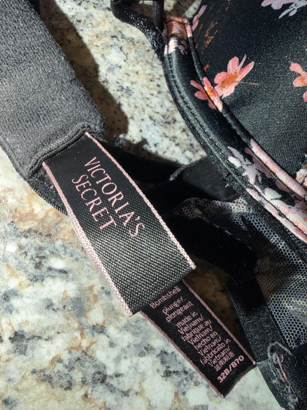 Victoria's Secret Bombshell Plunge Shine Strap Floral Bra 5