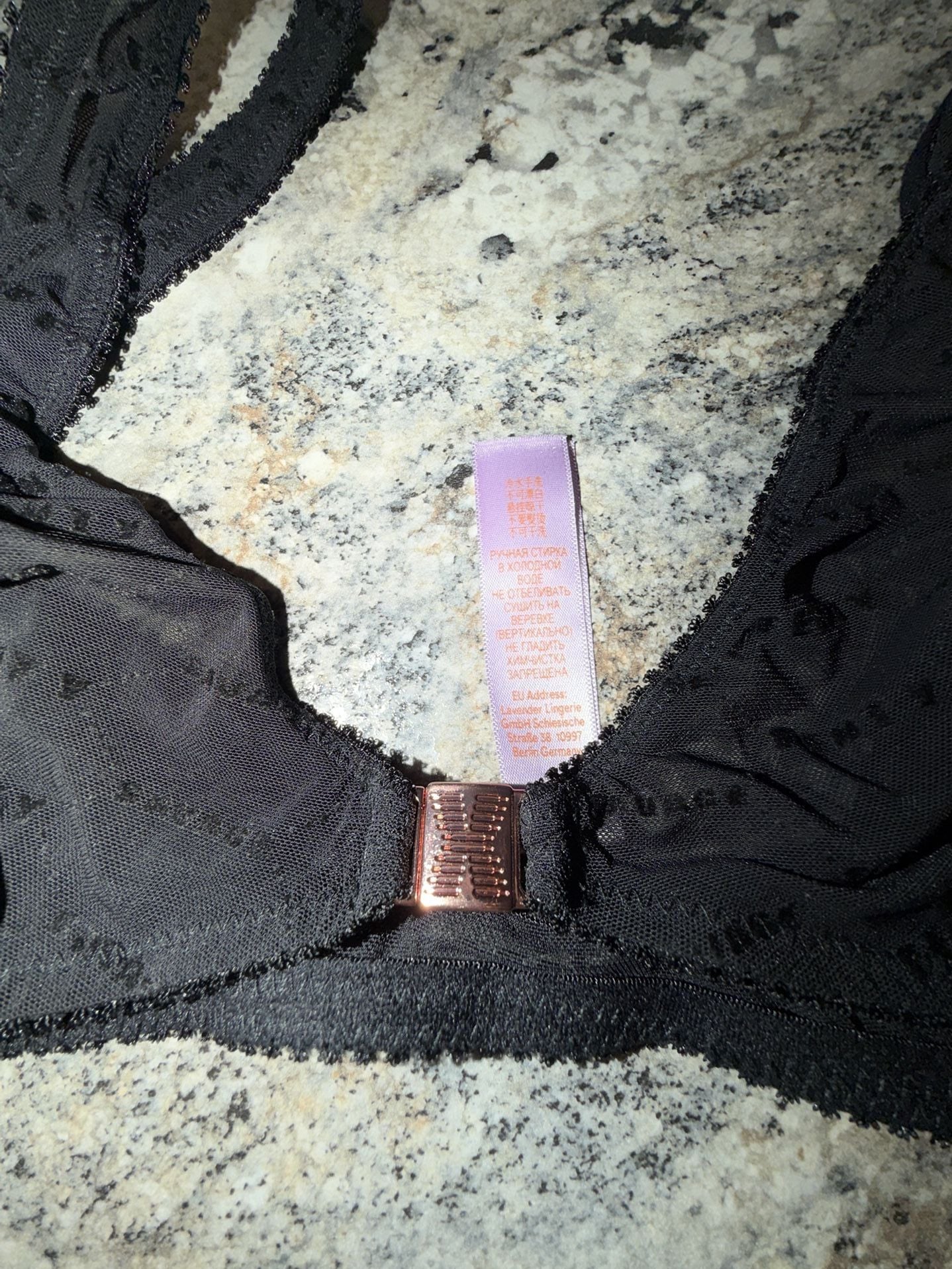 Savage X Fenty Flocked Logo Mesh Thong Panties 3