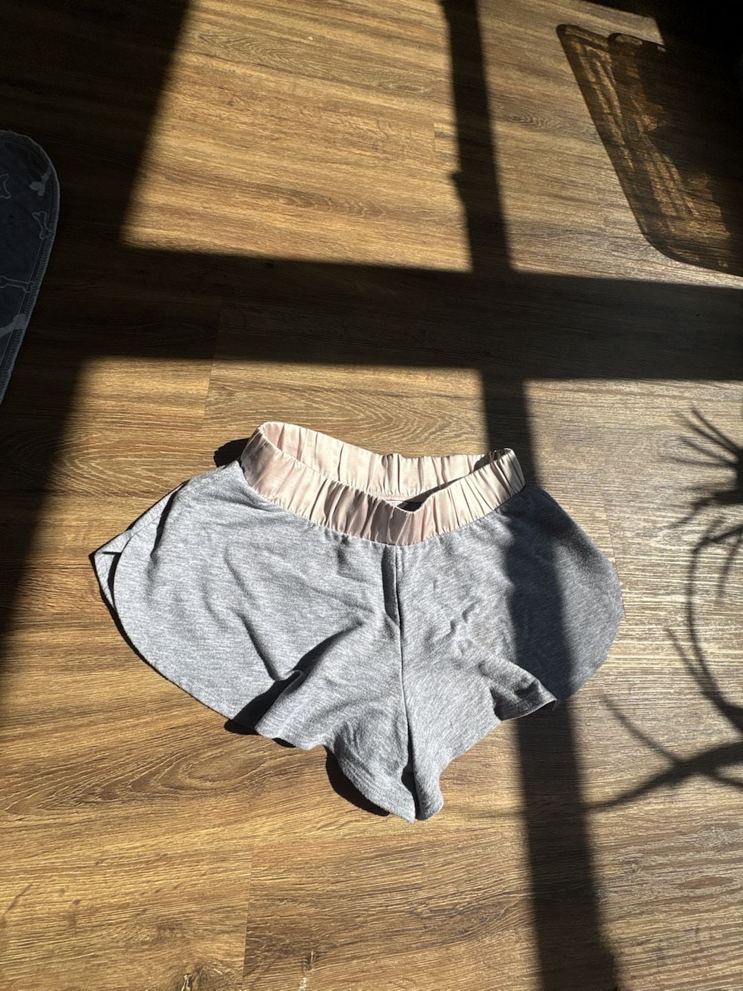 Victoria's Secret Grey Jersey Lounge Sleep Shorts with Satin Waistband 1