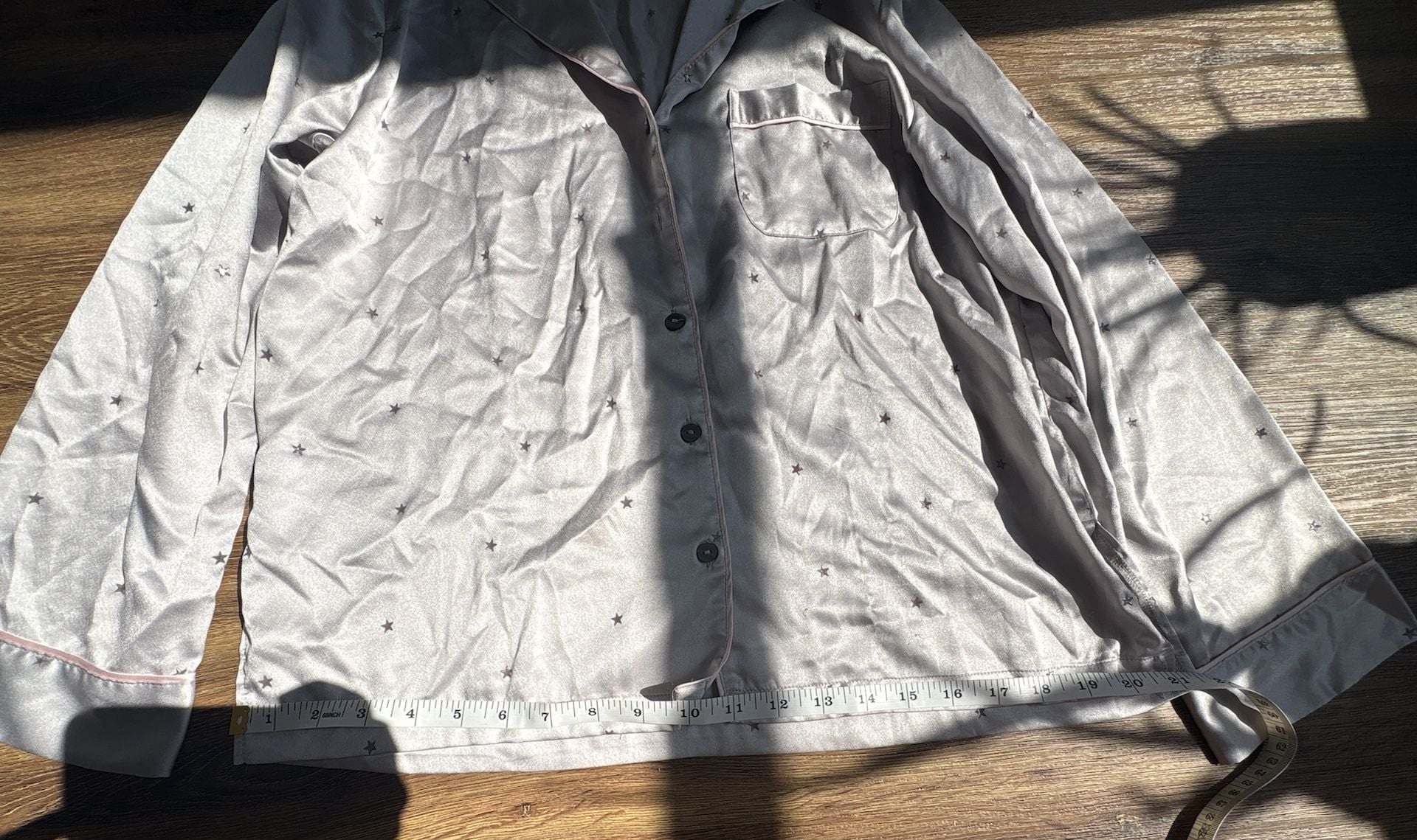 Victoria's Secret Satin Pajama Set with Star Print 8