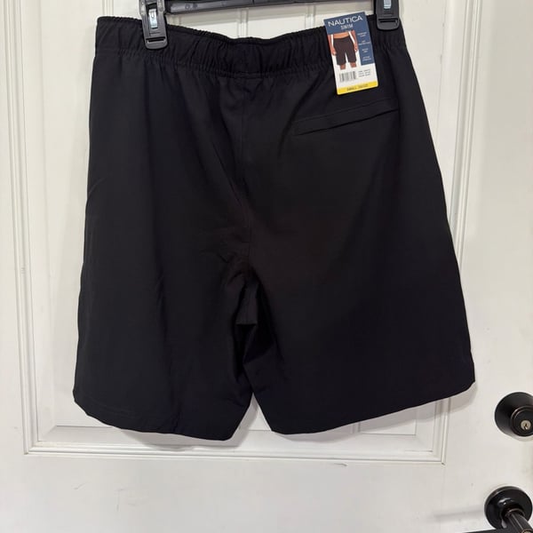 Nautica Swim Men's Active Stretch Quick Dry Pull-On Shorts, Black