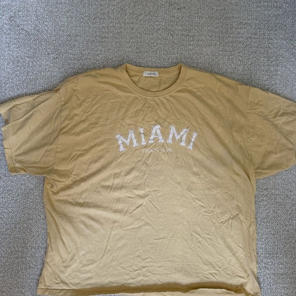 Glassons Miami Sports Club Oversized Crew Neck T-Shirt
