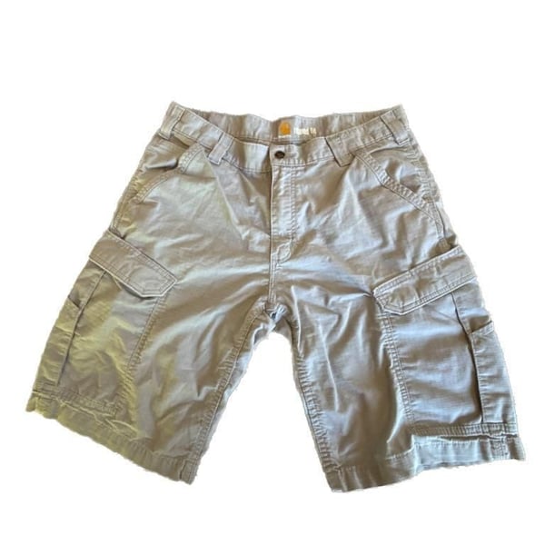 Carhartt Relaxed Fit Ripstop Cargo Shorts Gray Size 34