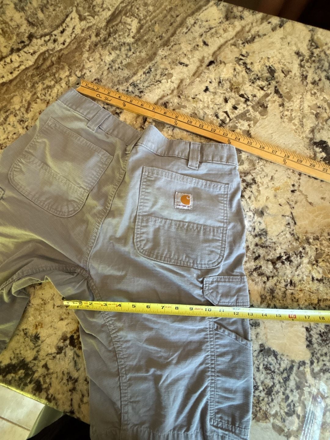 Carhartt Relaxed Fit Ripstop Cargo Shorts Gray Size 34 8